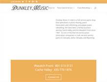 Tablet Screenshot of dunkleymusicpianos.com